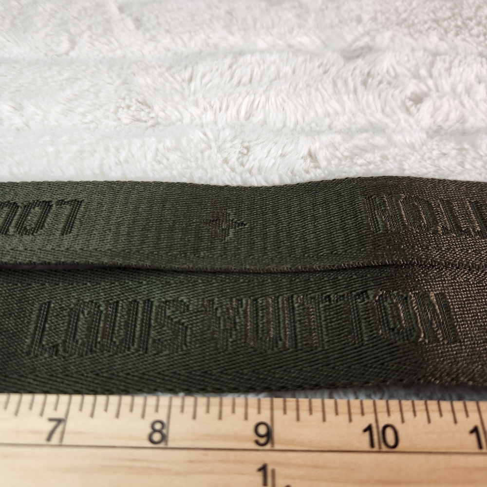 Handbag Strap Multi Pochette Accessories Army Green Strap Monogram Canvas - Picture 5 of 9